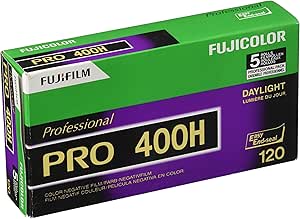 Fujifilm 15473587 Fujicolor Pro 400H 120mm Film 5-Roll Pack