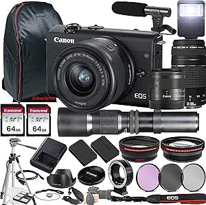 Canon EOS M200 Mirrorless Camera Bundle