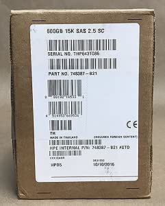 HP 748387-B21 600GB SAS 15K Enterprise HDD