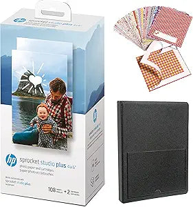 HP AMZHPIS4X6CKIT Sprocket Studio Plus Printer Starter Bundle