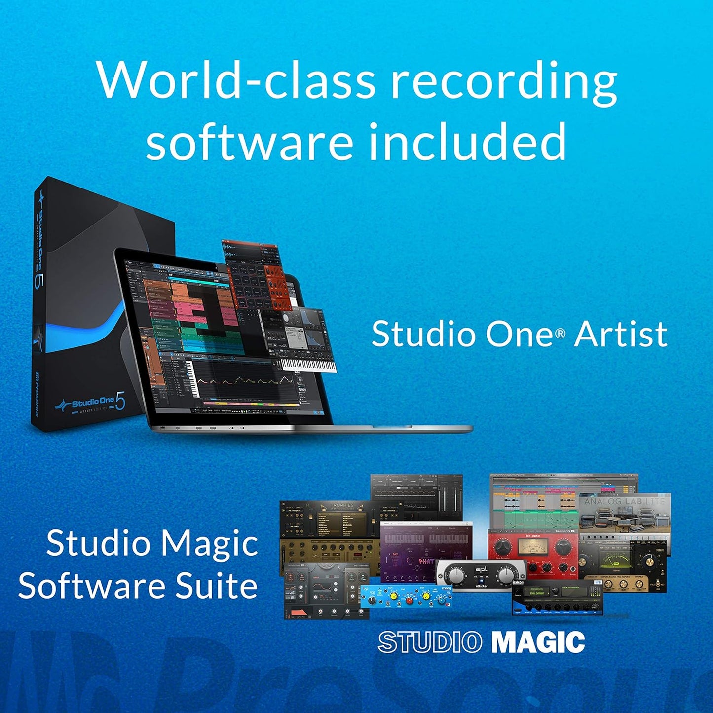 PreSonus AudioBox 96 Studio Recording Bundle Studio One