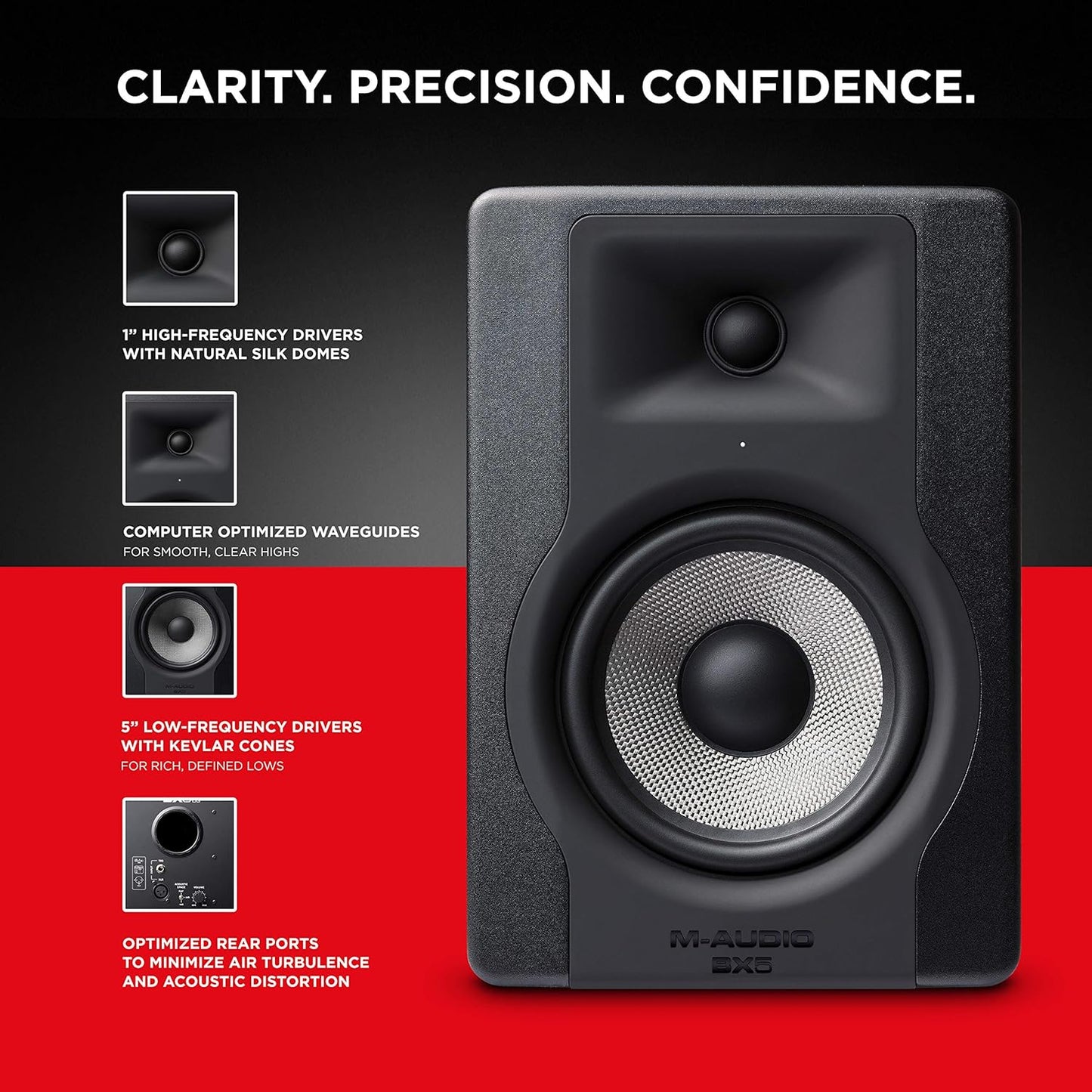 M-Audio BX5 D3 5" Studio Monitor Single Speaker