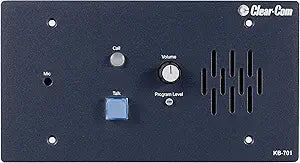 Clear-Com KB-701 1-Channel Flush-Mount Speaker/Mic Station — main product image