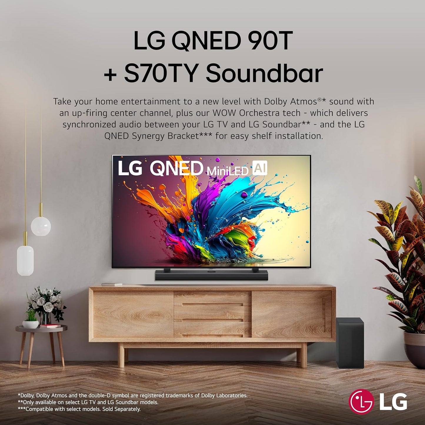 LG S70TY 3.1.1 Channel Dolby Atmos QNED Soundbar