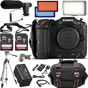 Canon EOS C70 RF Mount Cinema Camera Bundle (Renewed)