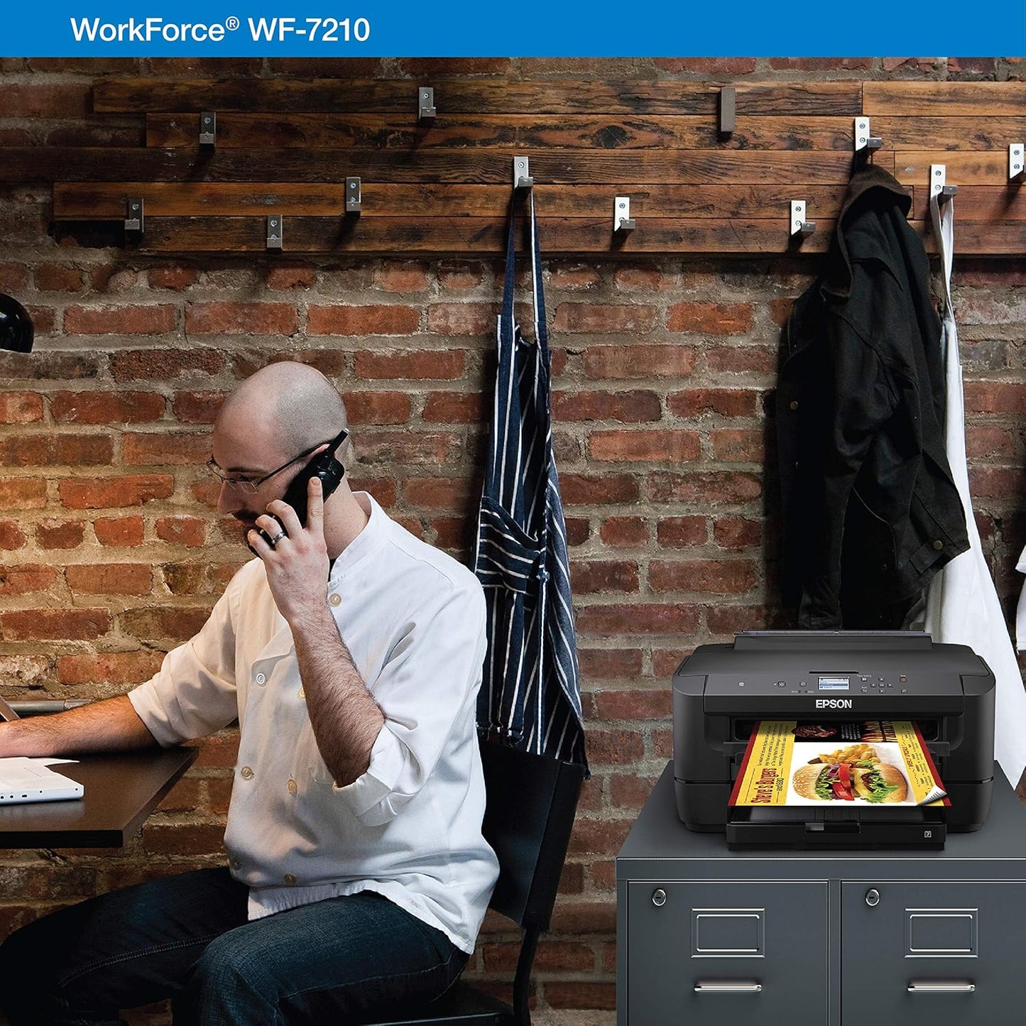 Epson WorkForce WF-7210 Wireless Wide-Format Inkjet Printer