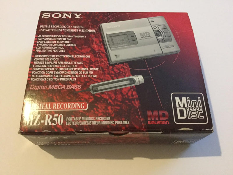 Sony Mzr50 Portable Minidisc Recorder - Original Box — main product image