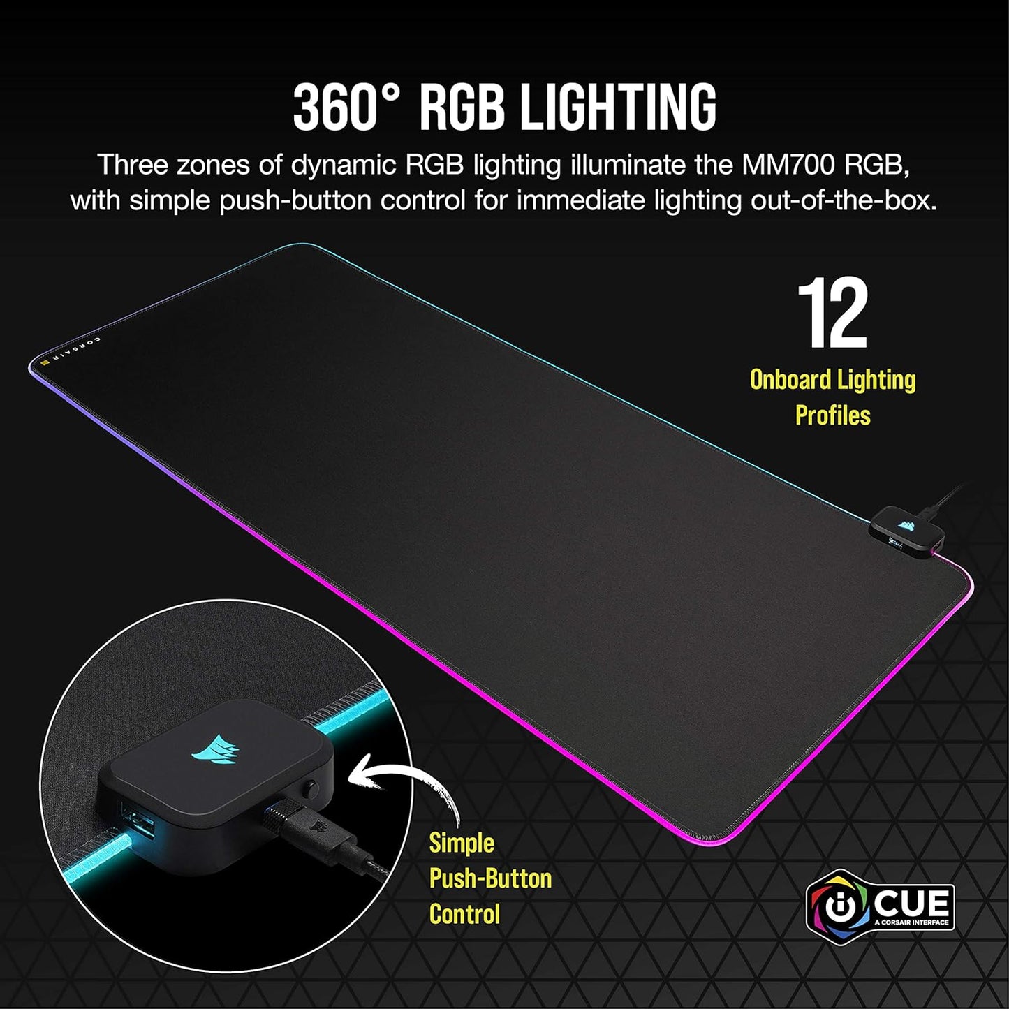 Corsair CH-9417070-WW MM700 RGB Extended Mouse Pad