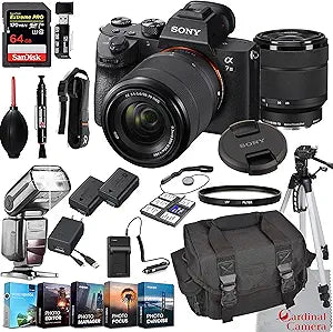 Sony ILCE7M3/B Alpha a7 III Mirrorless Camera with 28-70mm Lens Bundle