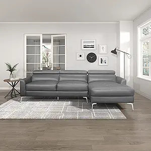Lexicon 194840168928 Fenimore Gray Sectional Sofa Chaise — main product image