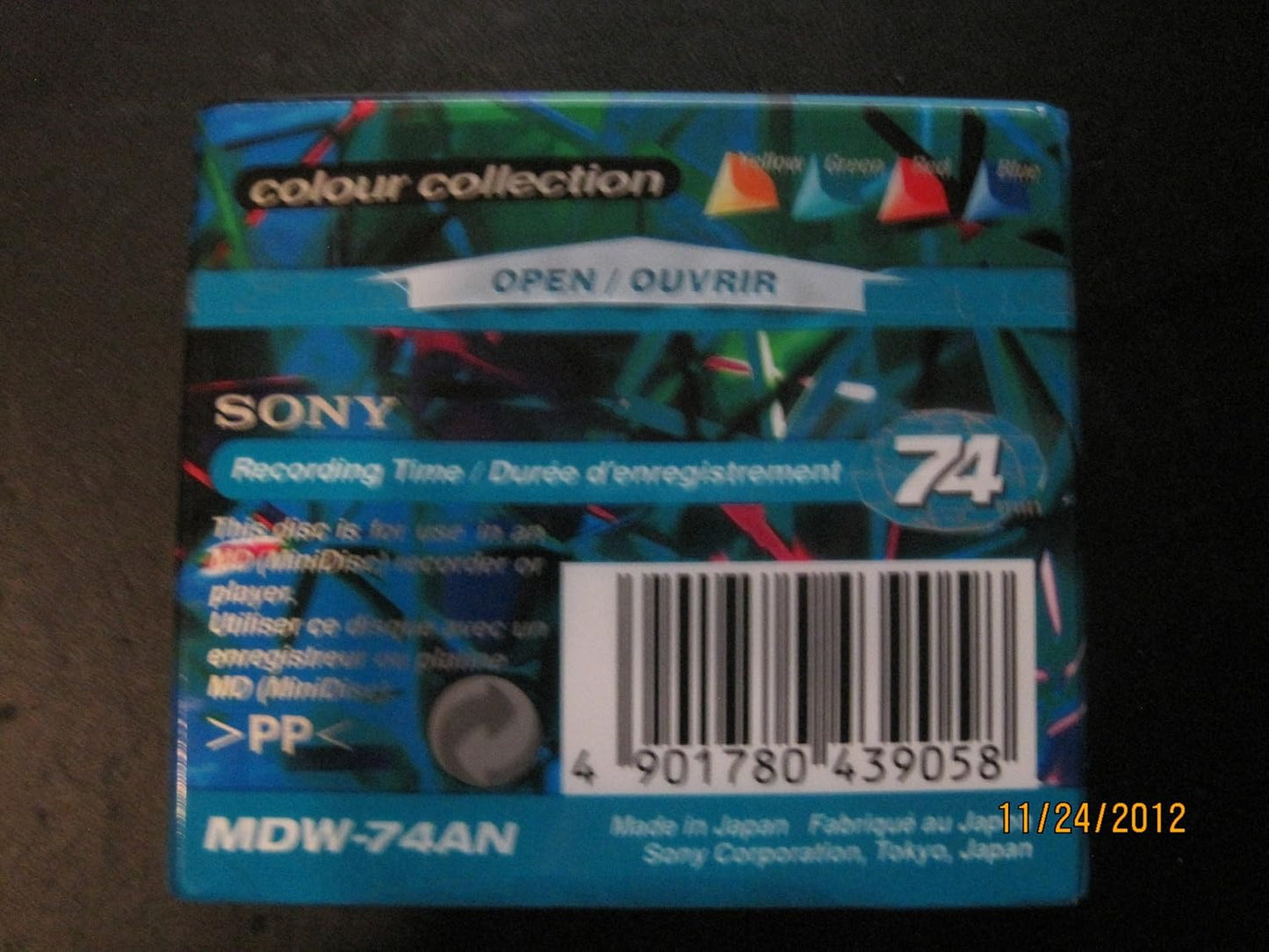 Sony MDW74CRG 74-Minute Blank MiniDisc (Emerald Green)