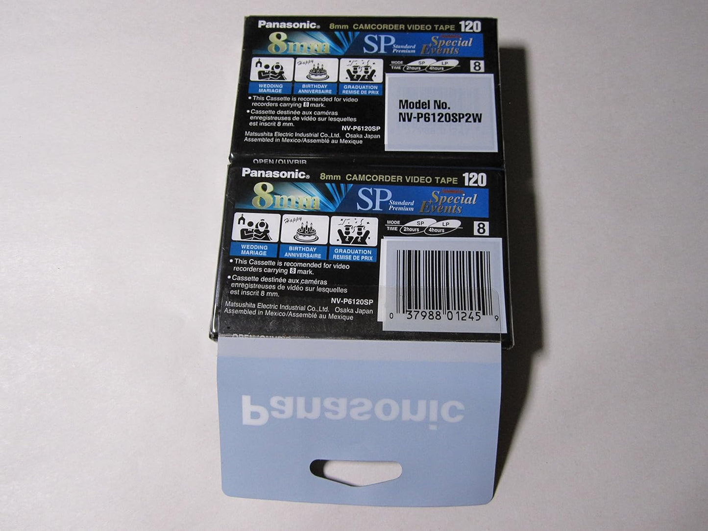 Panasonic 37988012459 Standard Grade 8MM Videocassette 2-Pack