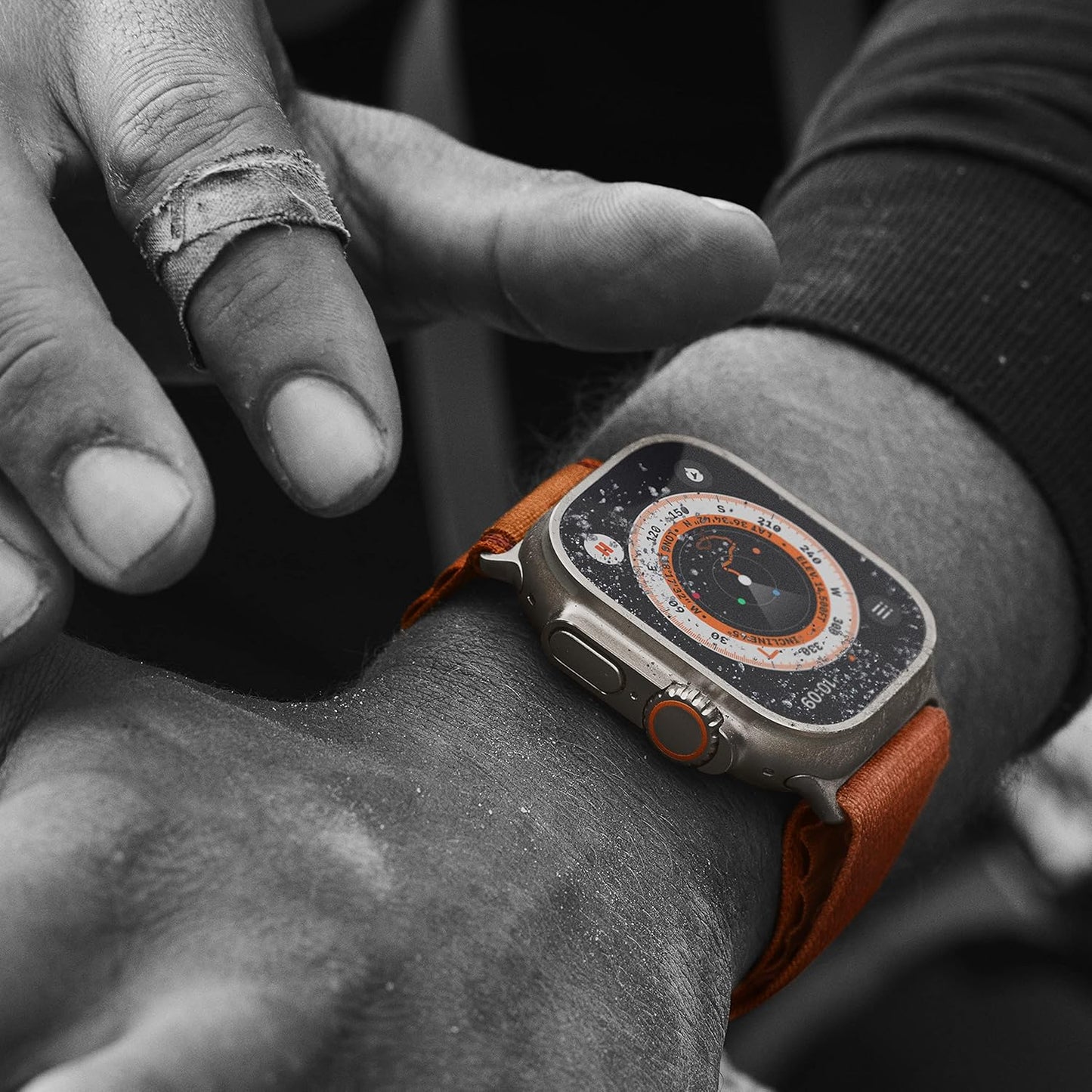 Apple Watch Ultra Titanium Midnight Ocean Band Renewed