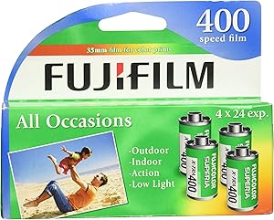 Fujifilm X-TRA 400 35mm Color Print Film (4-Pack)