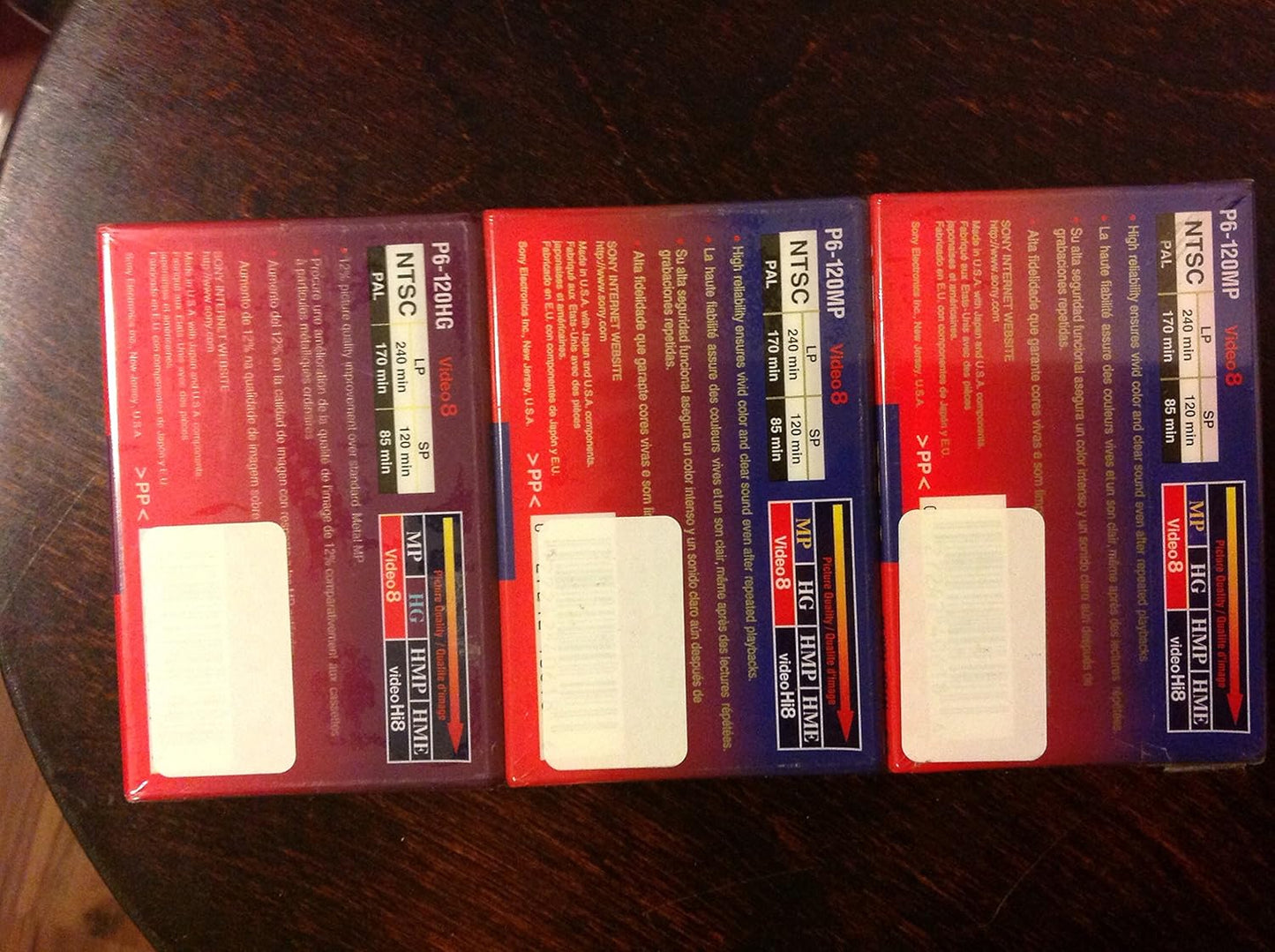 Sony NotAvailable P6-120MP Video 8mm Tape 3-Pack