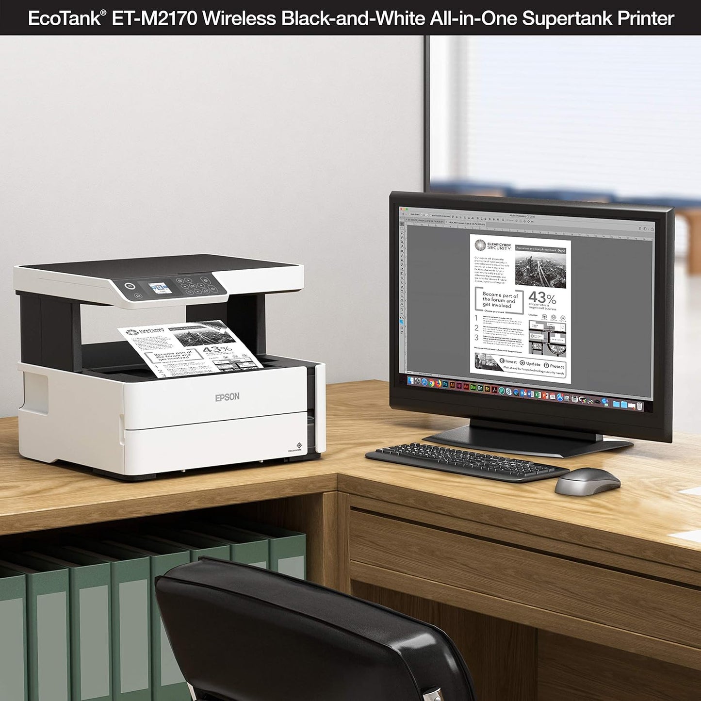 Epson ET-M2170 EcoTank Wireless Monochrome Printer