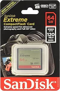 SanDisk SDCFXS-064G-A46 Extreme 64 GB CompactFlash Card — main product image