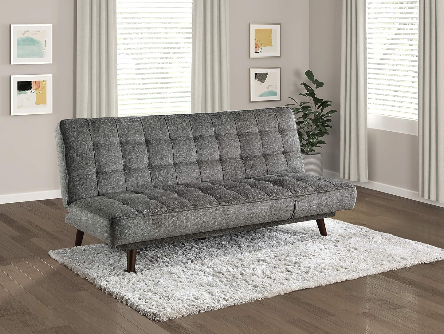 Lexicon 194840120780 Bowen Dark Gray Futon Sofa