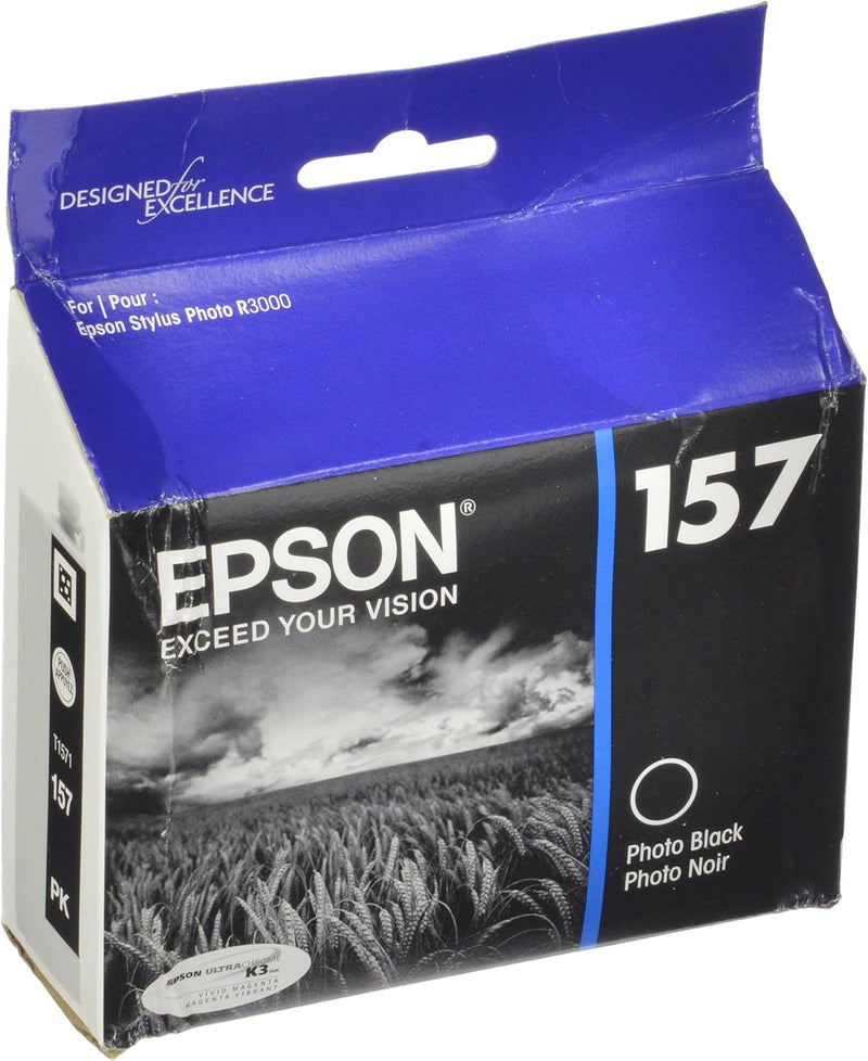 Epson T157120 UltraChrome K3 Photo Black Ink Cartridge — main product image