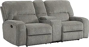 Lexicon 194840123873 Atherton Chenille Reclining Loveseat Mocha