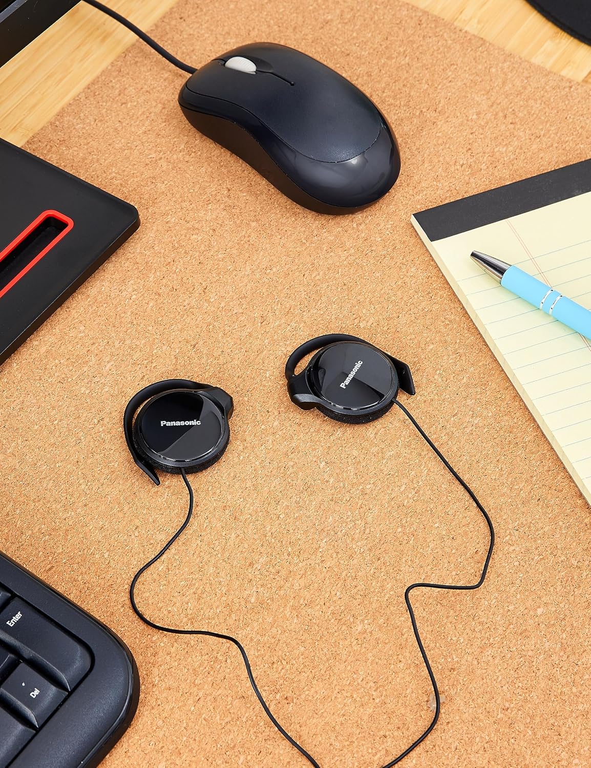 Panasonic RPHS46K Clip-On Headphones Black