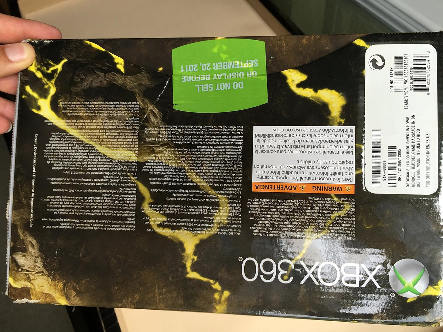 Microsoft E3 2011 Xbox 360 Gears of War 3 Limited Edition Console