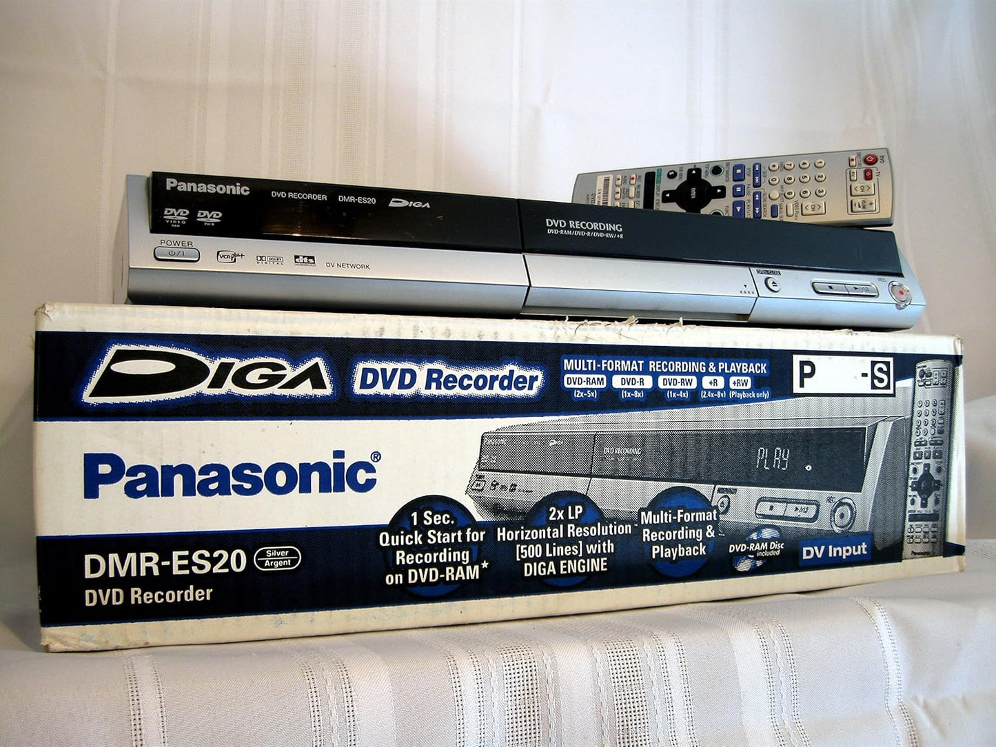 Panasonic DMR-ES20S Silver DVD Recorder