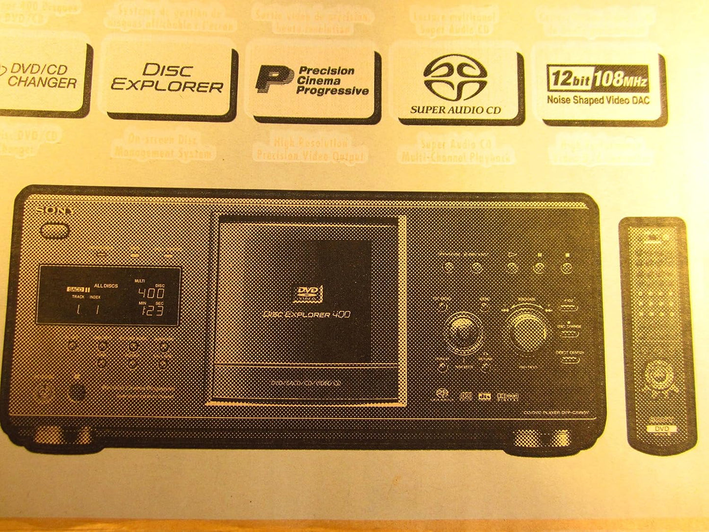 Sony DVPCX985V 400-Disc DVD / SACD Player
