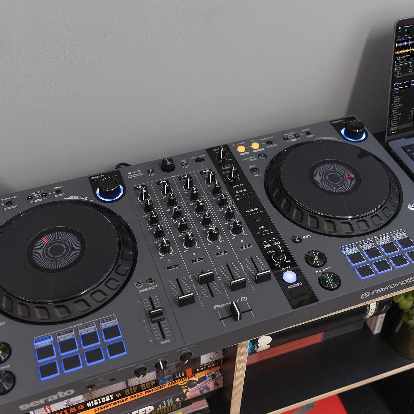 Pioneer DJ DDJ-FLX6-GT 4-Deck DJ Controller - Graphite
