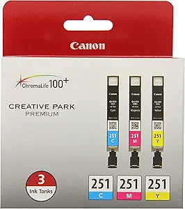 Canon CLI-251 3-Color Ink Cartridge Multipack