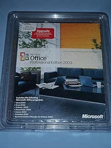 Microsoft 269-06752 Office Professional 2003 Upgrade (OLD VERSION)