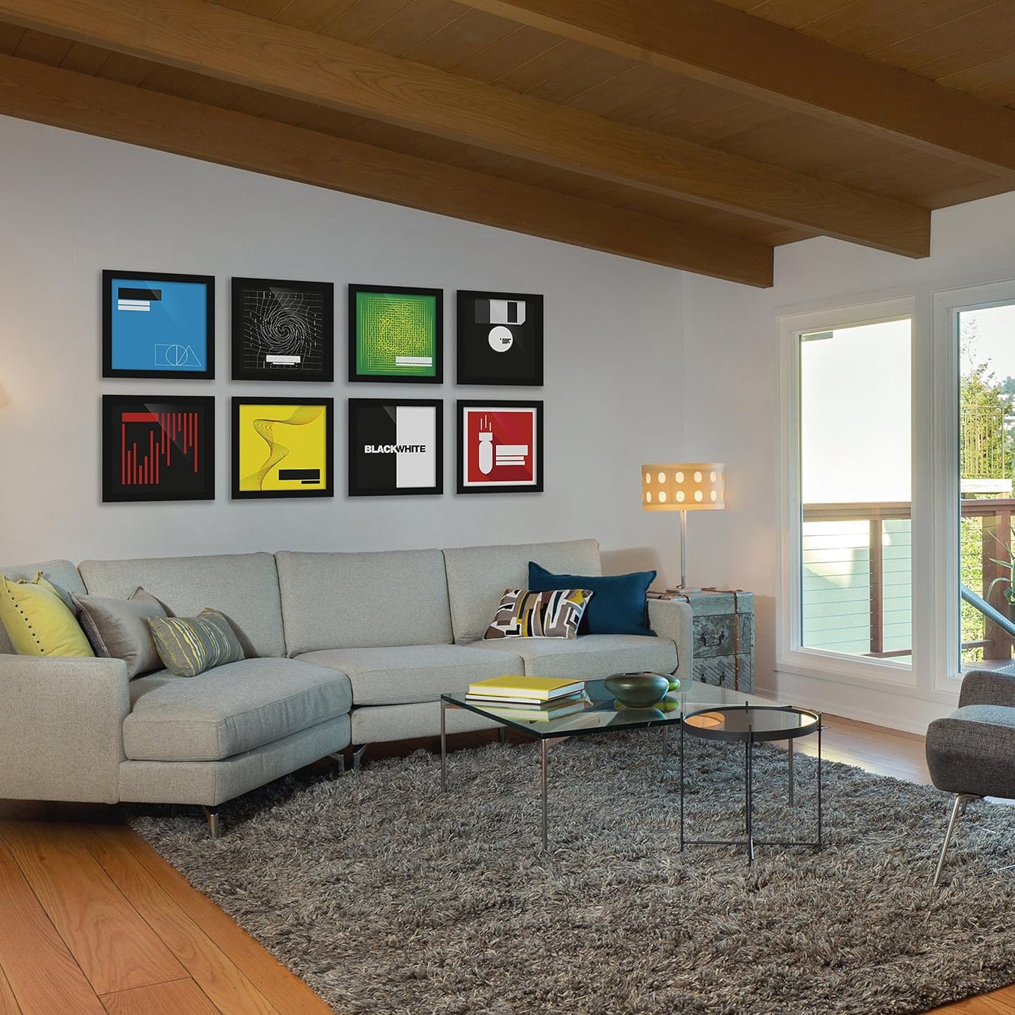 Glorious AMS-VINYL-FRAME-SET-BLK Vinyl Record Frame Set Black