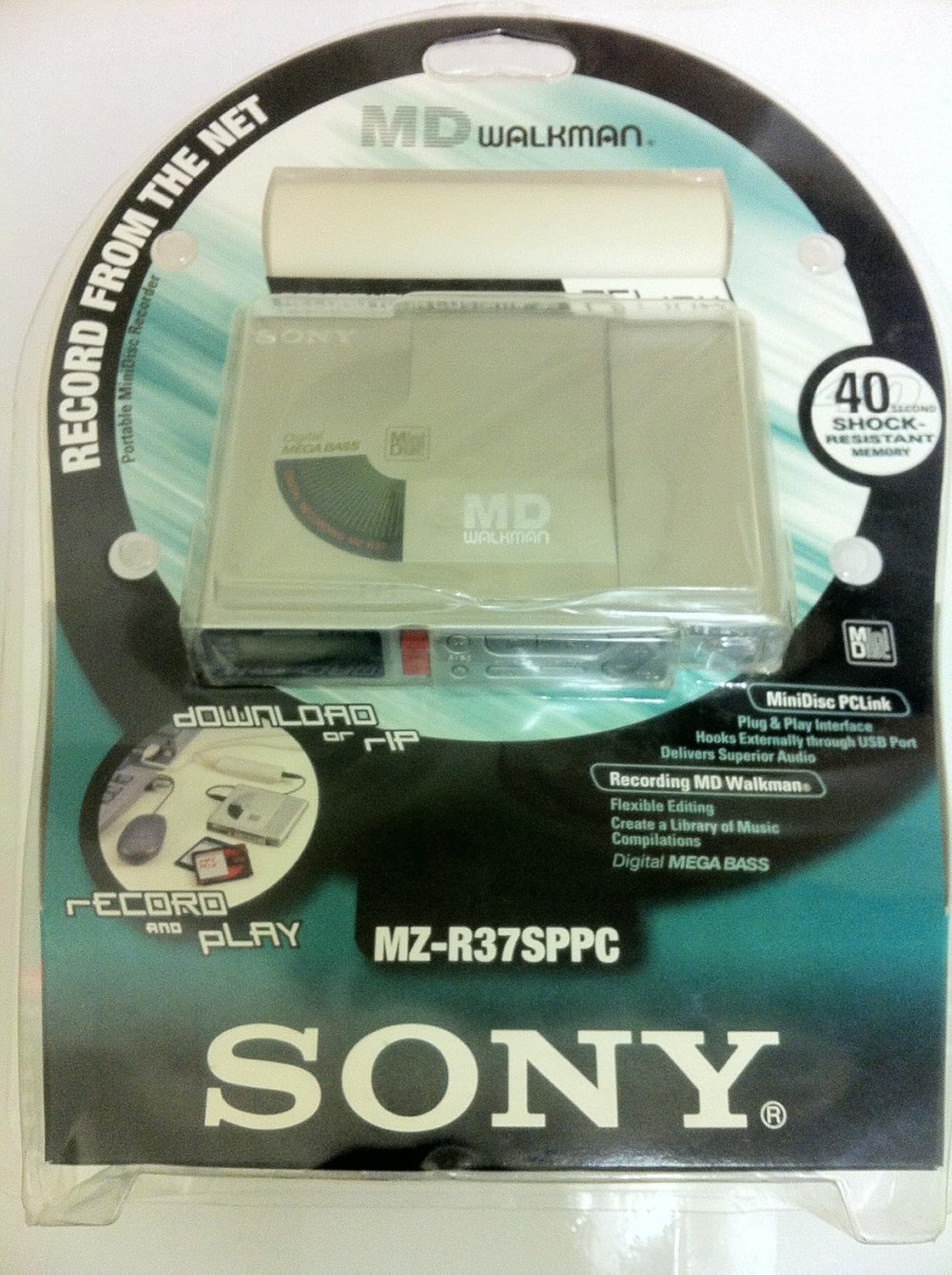 Sony MZR37SP Portable Minidisc Player/Recorder