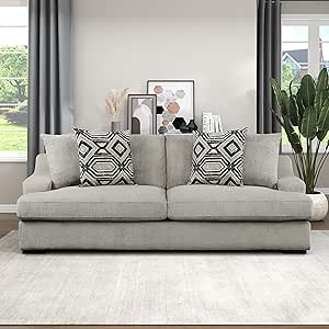 Lexicon 194840168669 Dewitt Light Gray Living Room Sofa — main product image