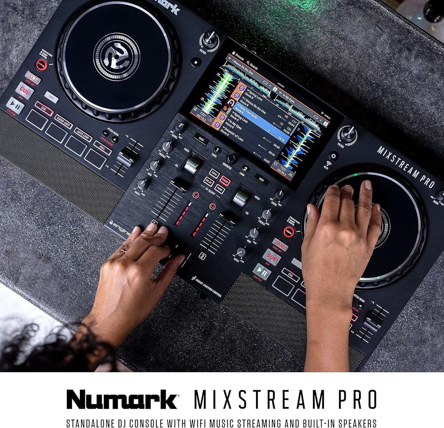 Numark Mixstream Pro Standalone DJ Controller with Built-in Speakers