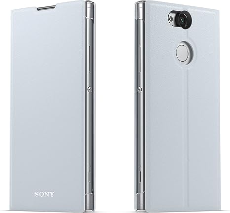 Sony SCSH10SI Xperia XA2 Style Bi-Fold Cover (Silver) — main product image
