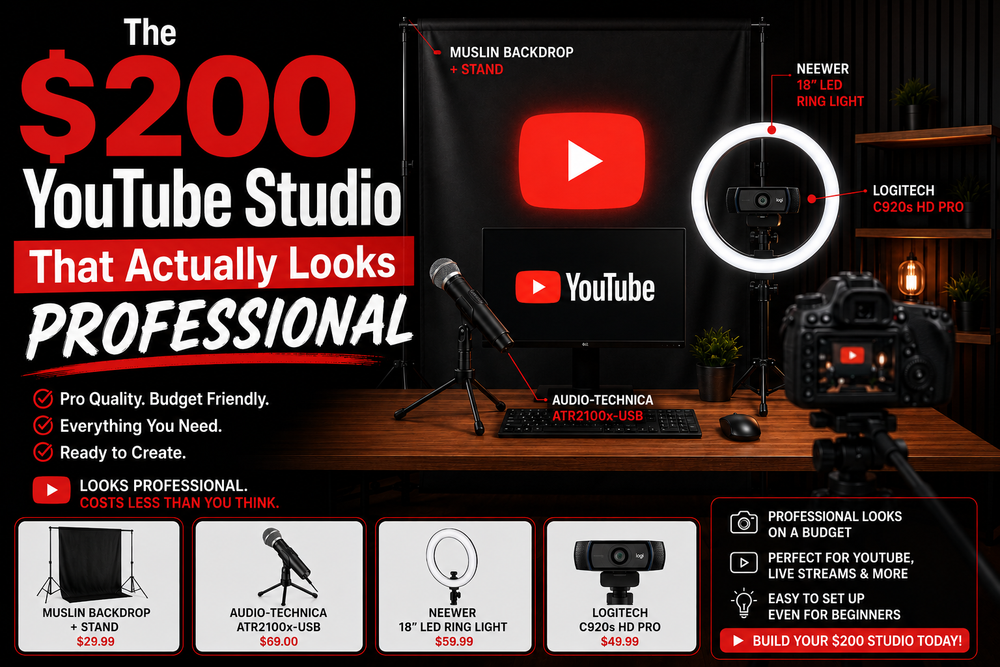 The $200 YouTube Studio That Actually Looks Professional