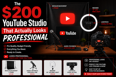The $200 YouTube Studio That Actually Looks Professional
