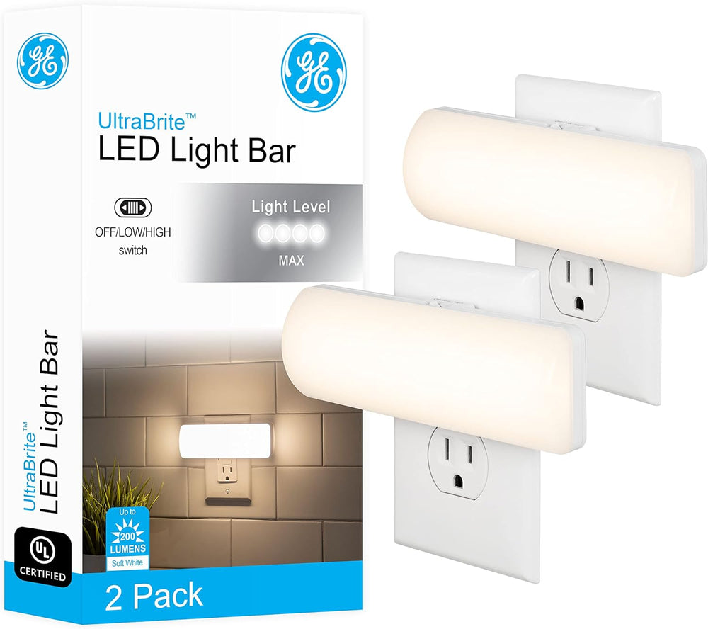 GE LED Ultrabrite Light Bars — Closet, Under-Cabinet & Plug-In Tier