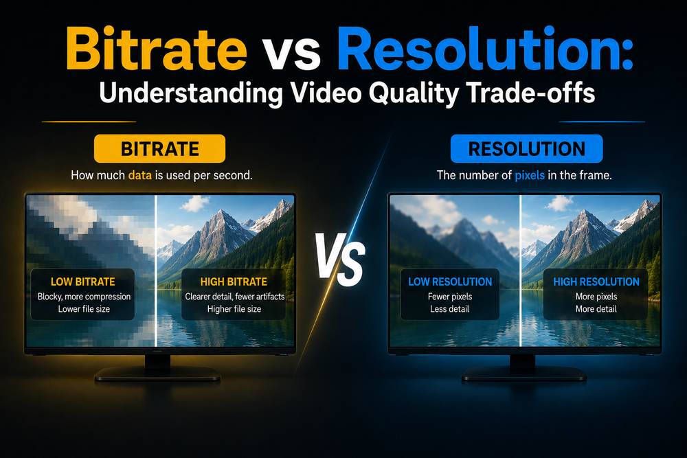 Bitrate vs Resolution: Understanding Video Quality Trade-offs
