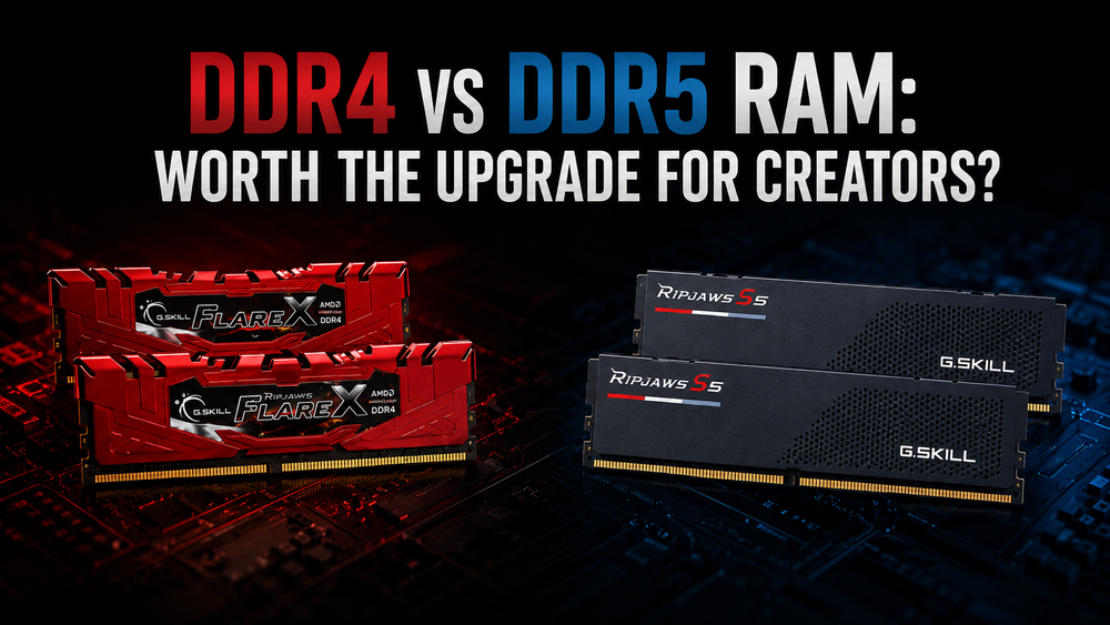 DDR4 vs DDR5 RAM: Worth the Upgrade for Creators?