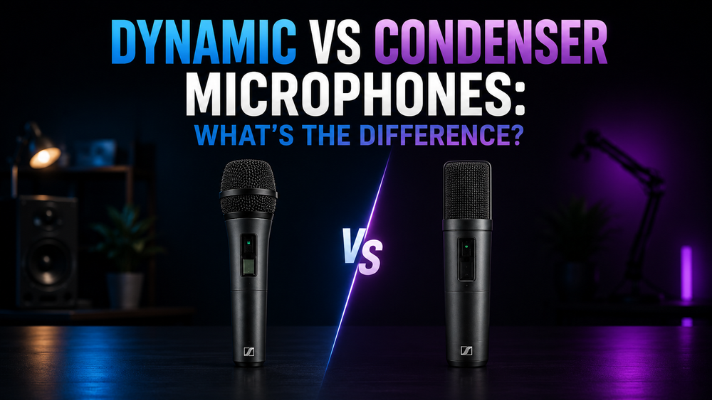 Dynamic vs Condenser Microphones: What's the Difference?