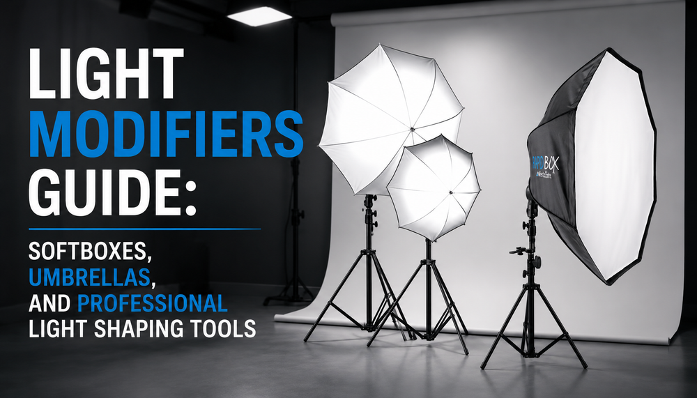 Light Modifiers Guide: Softboxes, Umbrellas, and Professional Light Shaping Tools
