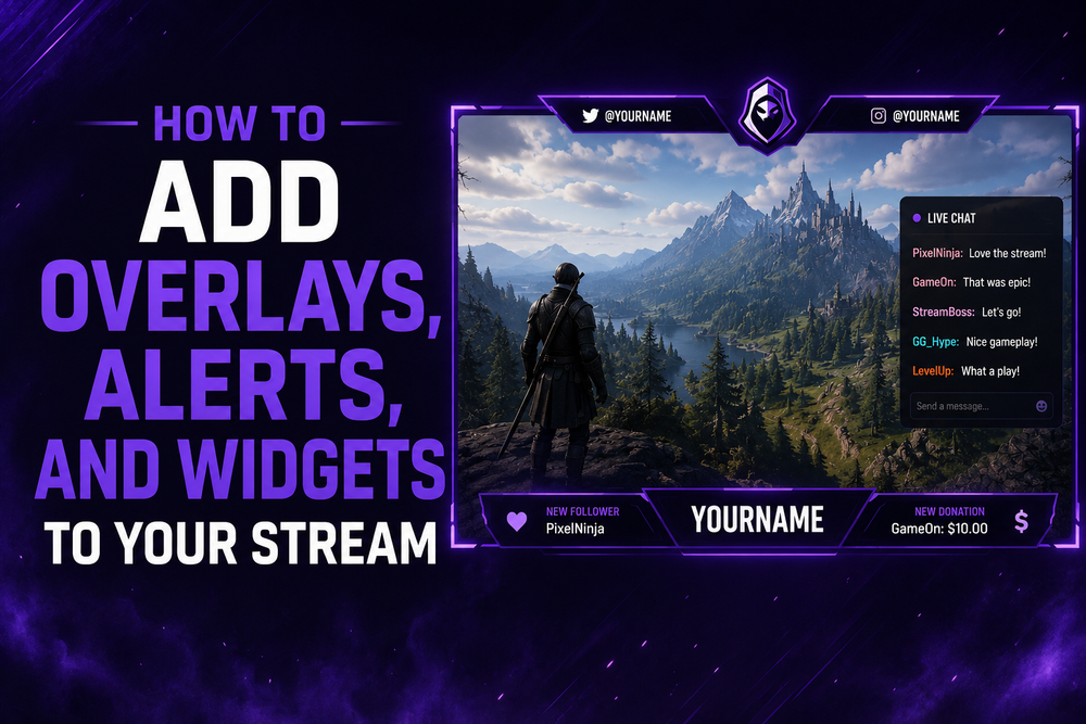 How to Add Overlays, Alerts, and Widgets to Your Stream