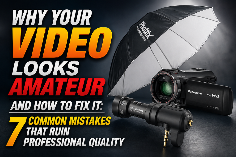 Why Your Video Looks Amateur and How to Fix It: 7 Common Mistakes That Ruin Professional Quality