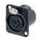 Neutrik NC6FD-LX-B XLR Audio Connector Panel Mount