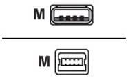 Lenovo 00WE746 USB A to Mini-B Cable 1.5M