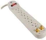 GE 14614 6-Outlet Surge Protector 3ft Cord Cable Protection