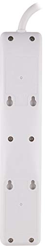 GE 25798 4-Outlet 2-USB Surge Protector 8ft