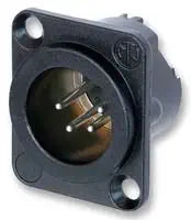 Neutrik NC4MD-LX-BAG 4-Pole Black XLR Plug (50-Pack) — main product image